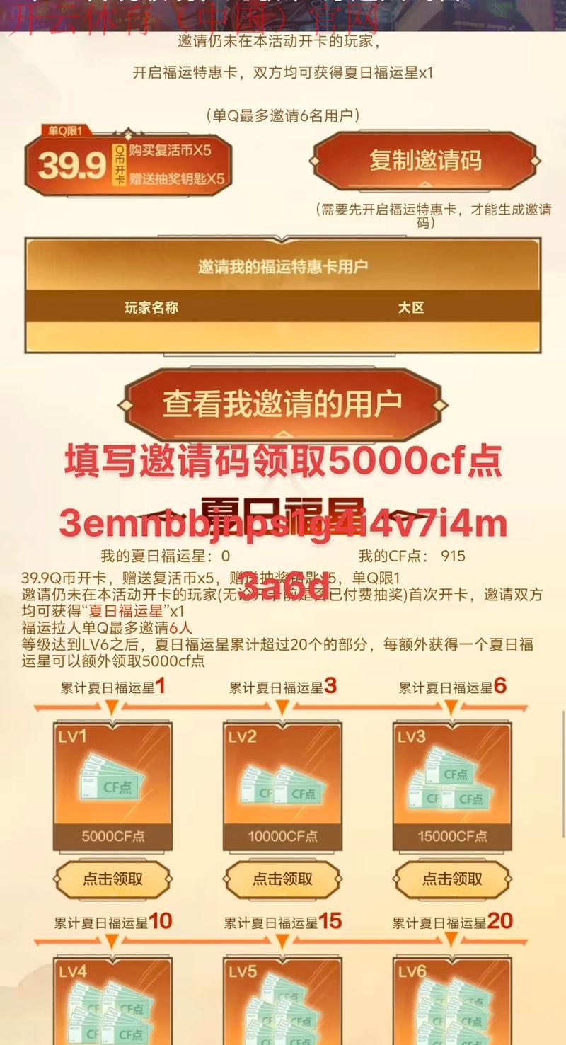 开云体育入口邀请码,开云体育注册必备邀请码使用技巧